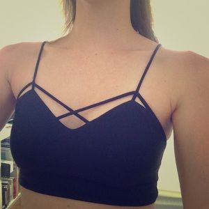 ❗️MOVING SALE❗️Cotton Bralette with Cross-bodice